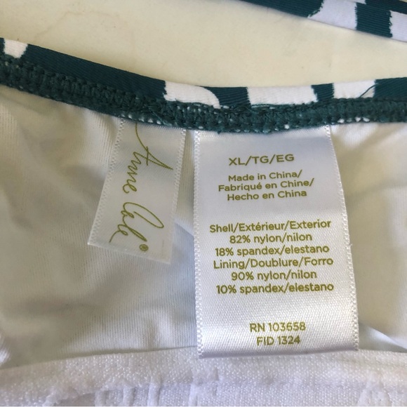 ANNE COLE WOMEN'S TANKINI SWIM TOP EASY TRIANGLE SILHOUTTE JUNGLE FEVER - Picture 5 of 7